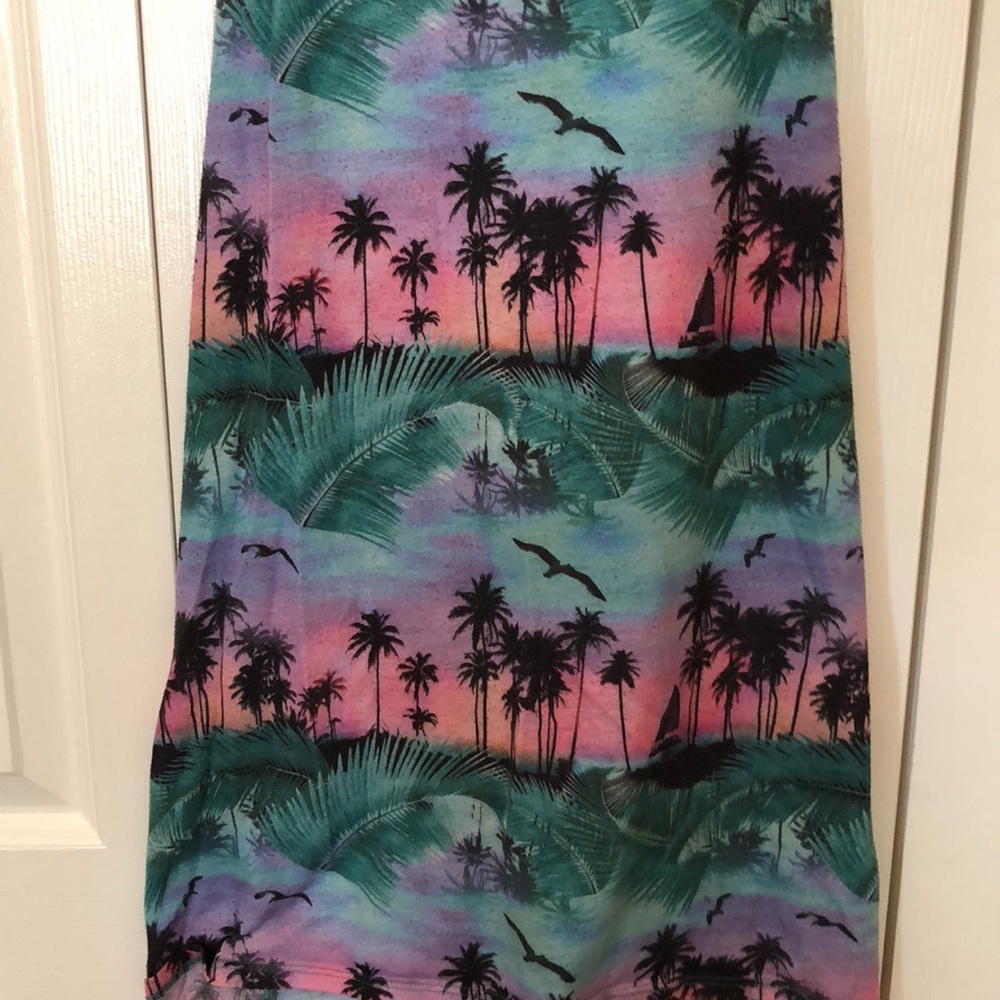 Colorful Palm Tree Beach Dress